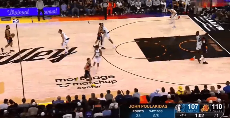 华体会官方网站-谁的部将？普拉基达斯晃开空间三分命中，三分8中5砍下23分